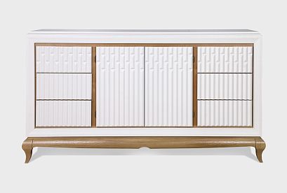 Тумба "Армония" 4 (с ящиками); *ММ-435-26; айвори + классик