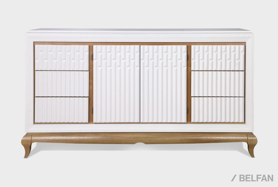 Тумба "Армония" 4 (с ящиками) массив и шпон дуба 2