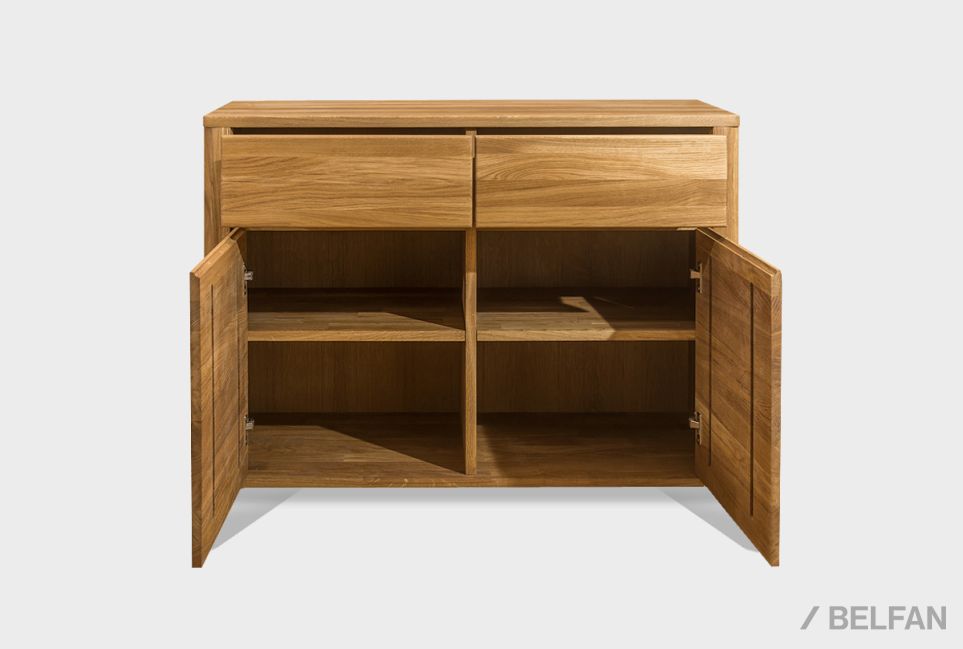 Тумба 2-х дверная "Норд" массив дуба 7