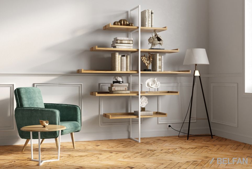 Стол журнальный "Арт" круглый 50 массив дуба, металл 2