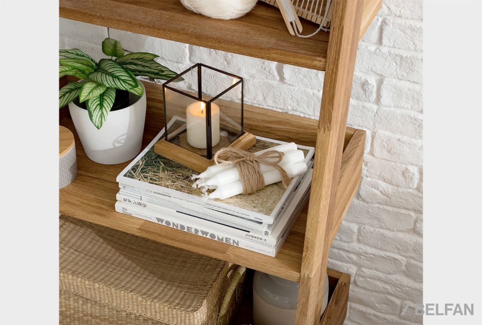 Стеллаж "Ирвинг" массив дуба 5