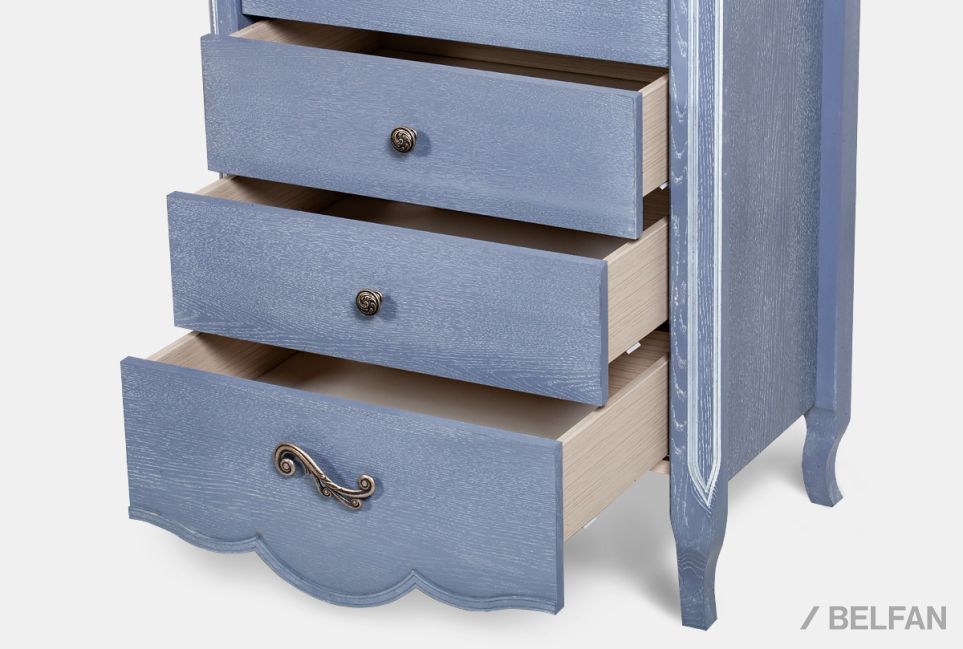 Комод "Катрин" высокий массив и шпон дуба 4