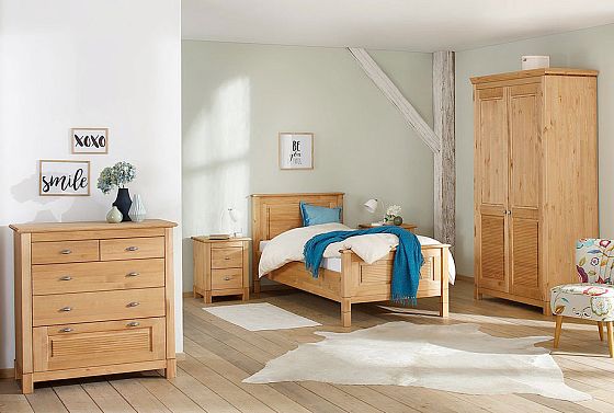 Тумба прикроватная "Рауна" 02 массив сосны 5