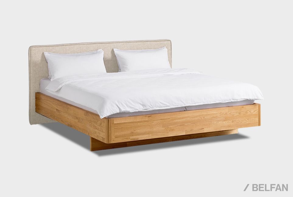 Кровать "Норд" (мягкое изголовье) массив дуба 1