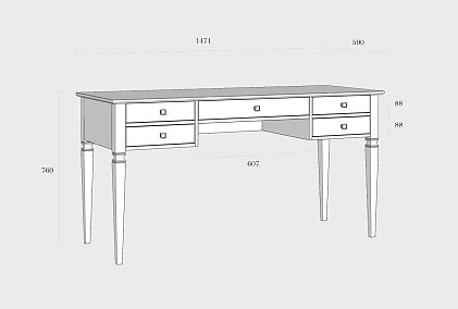 Стол письменный "Ольса-С" 005