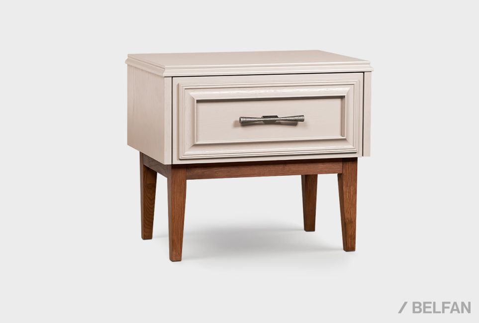 Тумба прикроватная "Сакраменто" массив и шпон дуба, МДФ 1