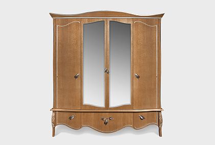 Шкаф для одежды 4-х дв. "Трио" (с зеркалом)