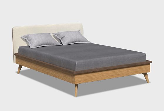 Кровать "Элва" (мягкое изголовье) массив и шпон дуба 7