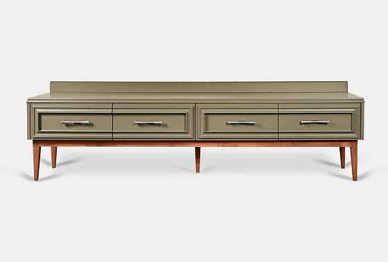 Тумба под ТВ "Сакраменто" 4 массив и шпон дуба, МДФ 4