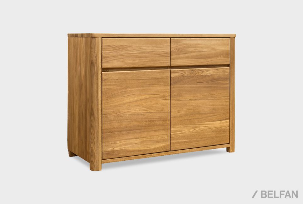 Тумба 2-х дверная "Норд" массив дуба 2