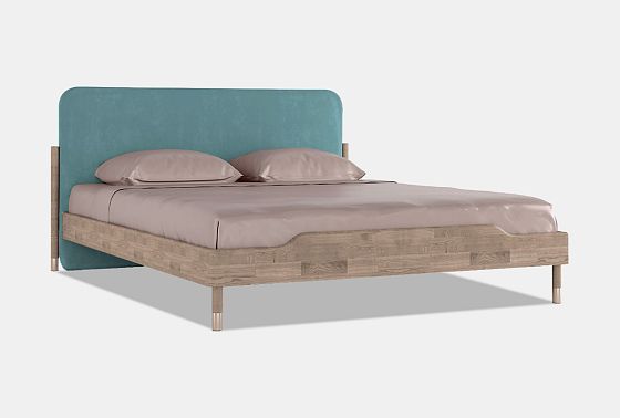 Кровать "Меридиан" (мягкое изголовье) массив дуба 9