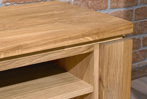 Тумба под ТВ "Берген" В-120 массив и шпон дуба 5