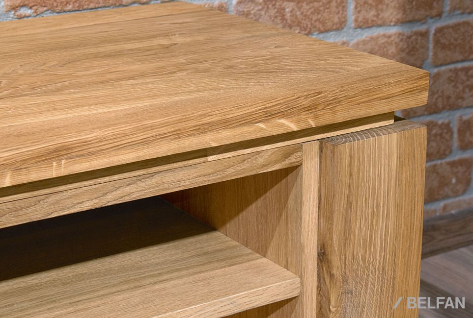 Тумба под ТВ "Берген" В-120 массив и шпон дуба 3