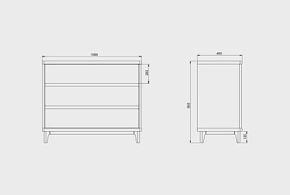 Комод "Уоллстрит" 3