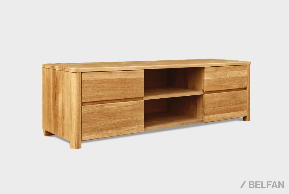 Тумба под ТВ "Норд" массив дуба 2