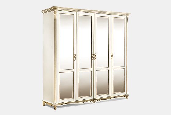 Шкаф 4-х дв. "Алези" массив и шпон дуба 2