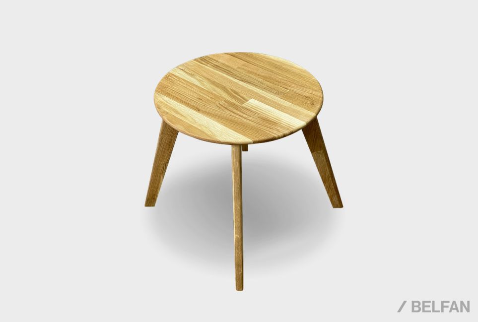 Стол журнальный "Арт" круглый 263 массив дуба 1