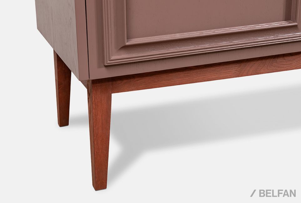 Тумба "Сакраменто" 3 (с ящиками) массив и шпон дуба, МДФ 5