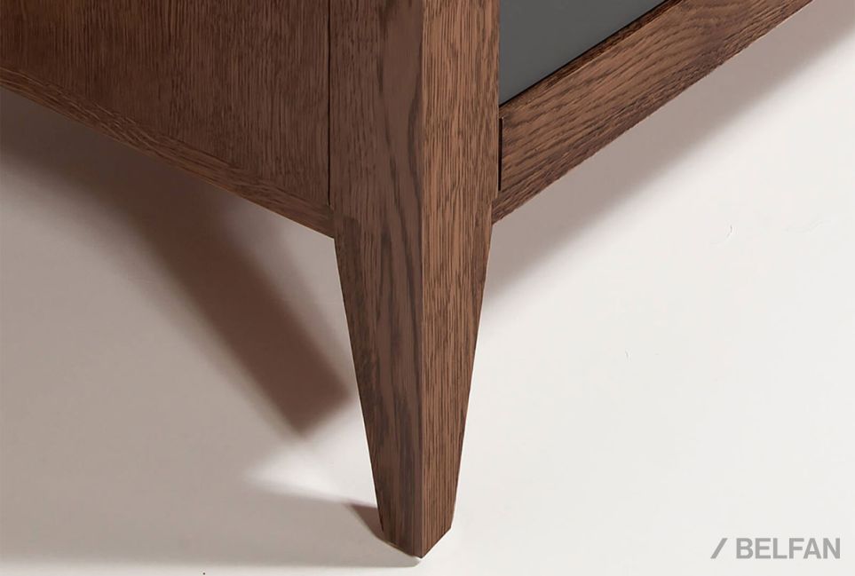 Тумба под ТВ «Дакота» 190 массив и шпон дуба, МДФ 3