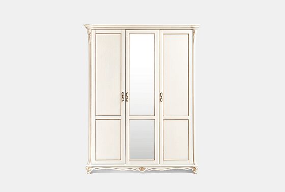 Шкаф 3-х дв. "Алези" массив и шпон дуба 2