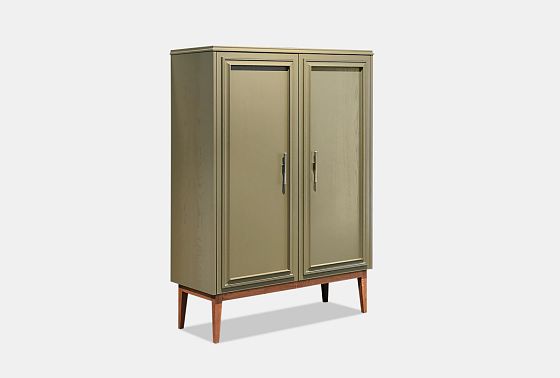 Тумба высокая "Сакраменто" массив и шпон дуба, МДФ 5