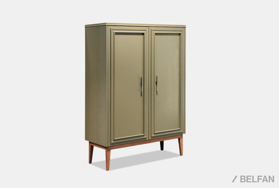 Тумба высокая "Сакраменто" массив и шпон дуба, МДФ 2