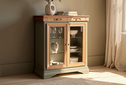 Тумба высокая "Оливия" (стекло)