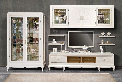 Тумба под ТВ 4-х секционная "Соната" (декор)