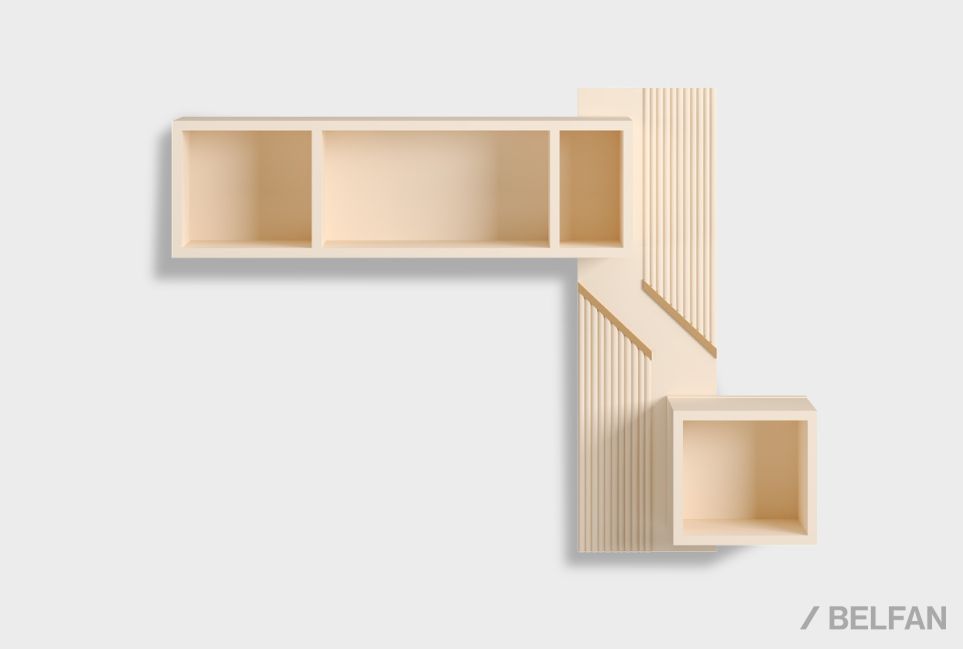 Полка настенная «Авеню» 2 МДФ, металл 1