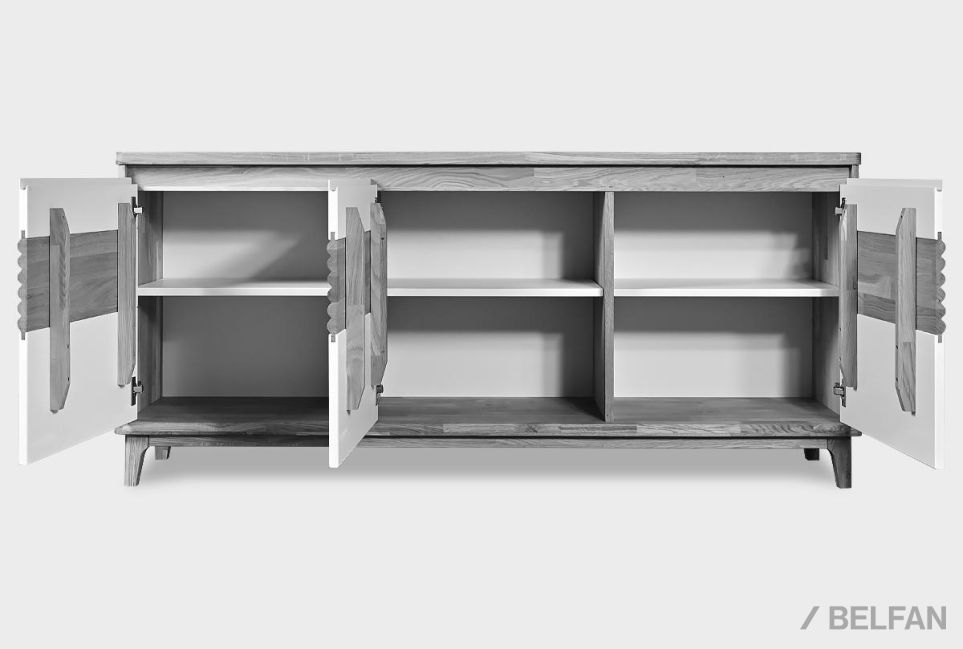 Тумба "Уоллстрит" 3 массив дуба, МДФ 4