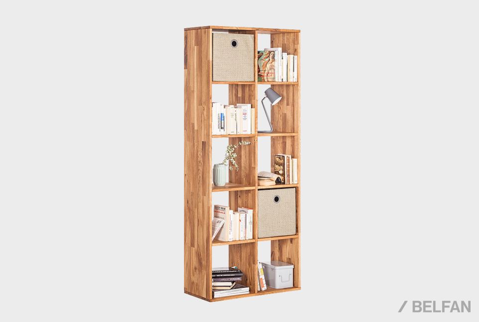 Стеллаж открытый "Арт" 10 массив дуба 1