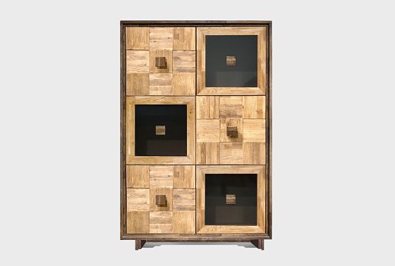 Шкаф "Cube Design" 6 массив и шпон дуба 9