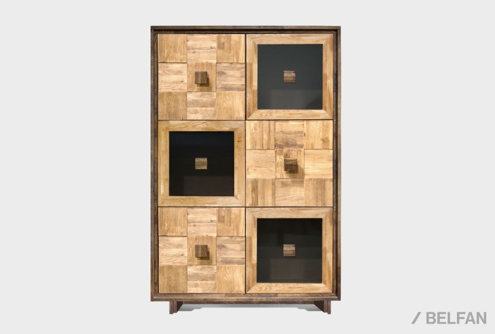 Шкаф "Cube Design" 6 массив и шпон дуба 1