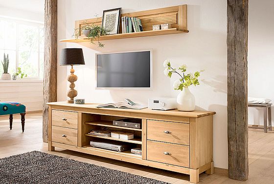 Полка настенная "Рауна" 110 массив сосны 3