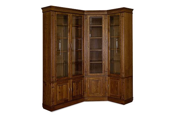 Набор мебели для библиотеки "Верди Люкс 2" массив и шпон дуба 4