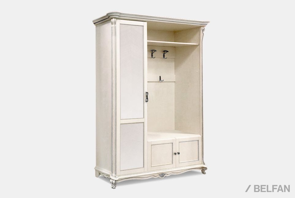 Шкаф комбинированный "Алези 1з" массив и шпон дуба 1