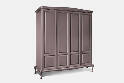 Шкаф для одежды "Флерон" 4-х дв.; *ММ-316-01/04Б; грей