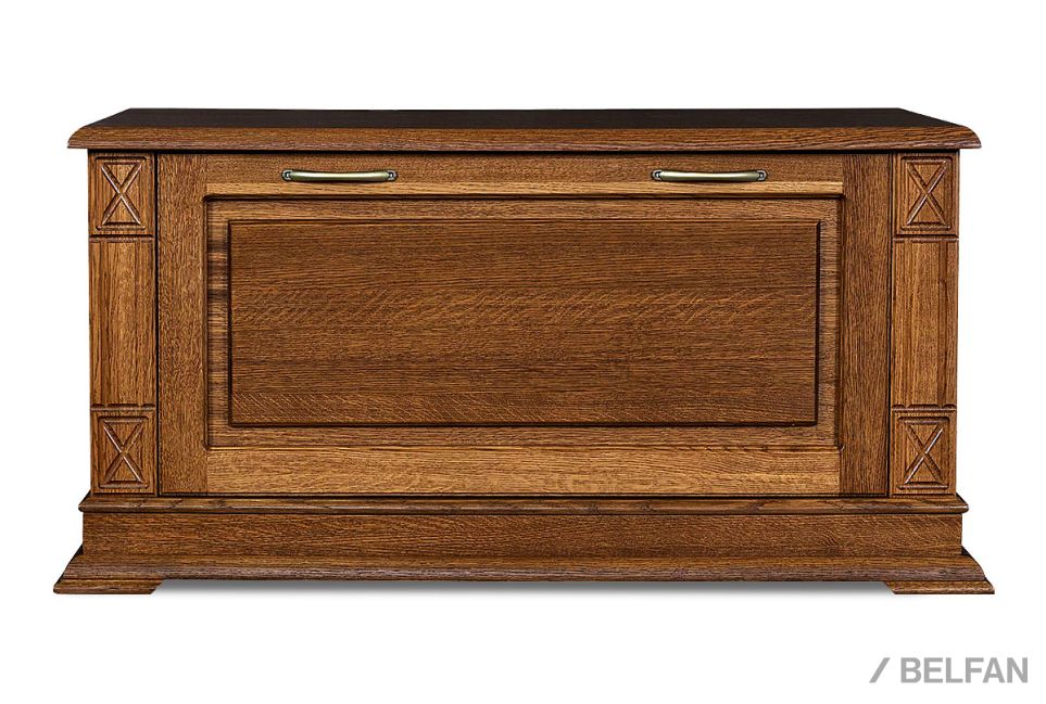 Тумба для обуви "Верди Люкс" 22 массив и шпон дуба 2