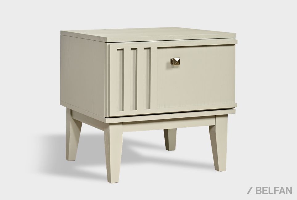 Тумба прикроватная "Чикаго" (левая) массив и шпон дуба 1