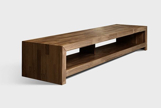 Тумба под ТВ "Арт" 140 (с нишами) массив дуба 5