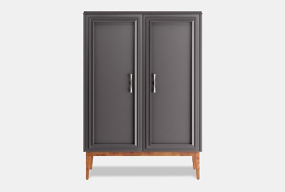 Тумба высокая "Сакраменто" массив и шпон дуба, МДФ 5