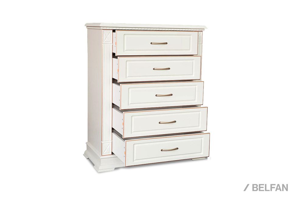 Комод высокий «Верди Люкс» массив и шпон дуба 2