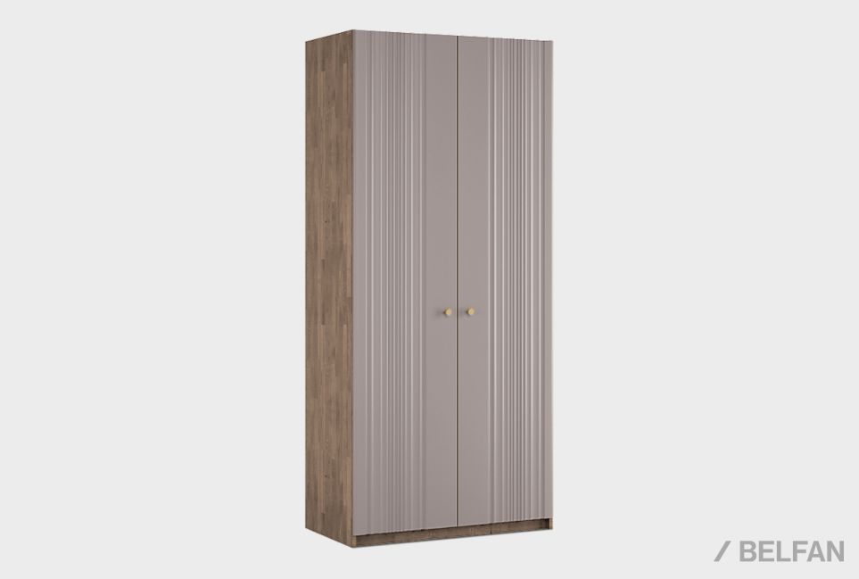 Шкаф для одежды 2-х дверный "Меридиан" шпон дуба, МДФ 1