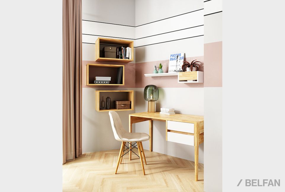 Стол письменный "Уоллстрит" массив дуба, МДФ 6