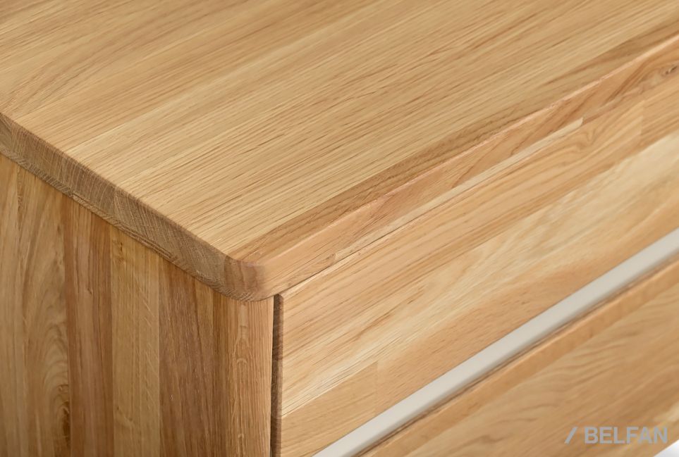 Тумба прикроватная "Уоллстрит" массив дуба, МДФ 4