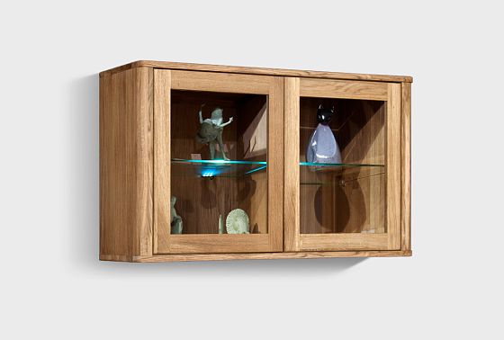 Шкаф навесной 2-х секц. "Норд" массив дуба 7