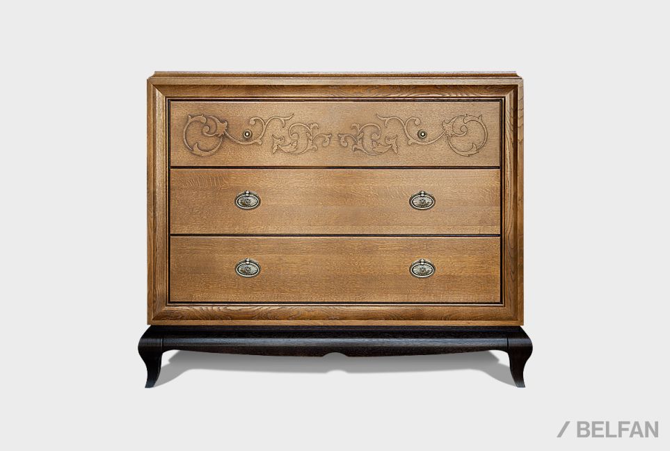 Комод "Соната" (декор) массив и шпон дуба 2