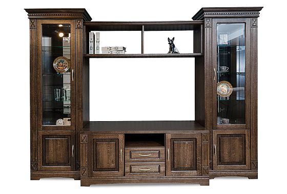 Шкаф комбинированный "Верди Люкс Т1" массив и шпон дуба 2