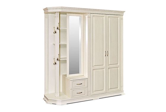 Шкаф комбинированный "Верди Люкс" 1 массив и шпон дуба 3