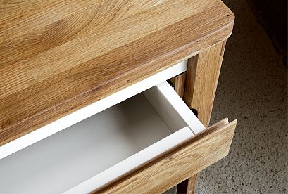 Стол туалетный "Уоллстрит"; *А-012.09; к-бейц-масло, ф-бейц-масло, вст-белый